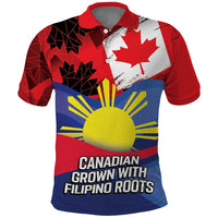 Personalized Canadian Grown With Filipino Roots Polo Shirt