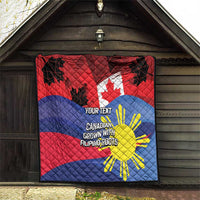 Personalized Canadian Grown With Filipino Roots Quilt
