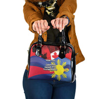 Personalized Canadian Grown With Filipino Roots Shoulder Handbag