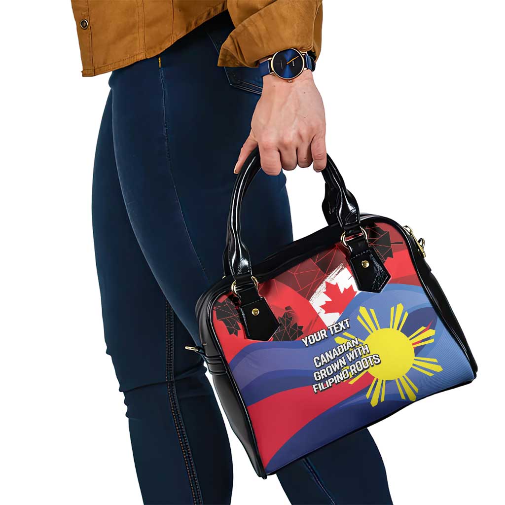 Personalized Canadian Grown With Filipino Roots Shoulder Handbag