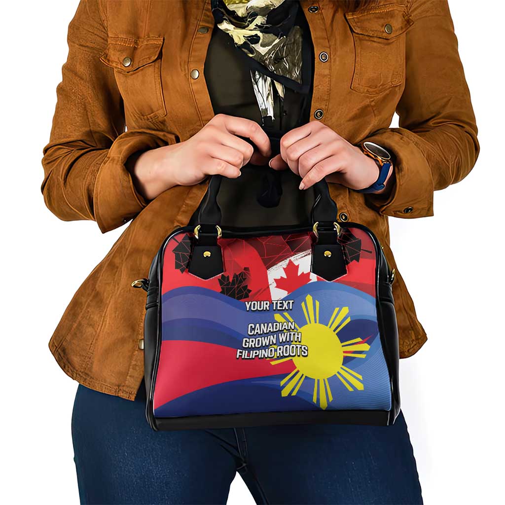 Personalized Canadian Grown With Filipino Roots Shoulder Handbag