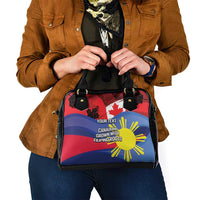 Personalized Canadian Grown With Filipino Roots Shoulder Handbag