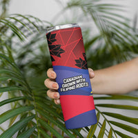 Personalized Canadian Grown With Filipino Roots Skinny Tumbler