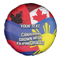 Personalized Canadian Grown With Filipino Roots Spare Tire Cover