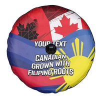 Personalized Canadian Grown With Filipino Roots Spare Tire Cover
