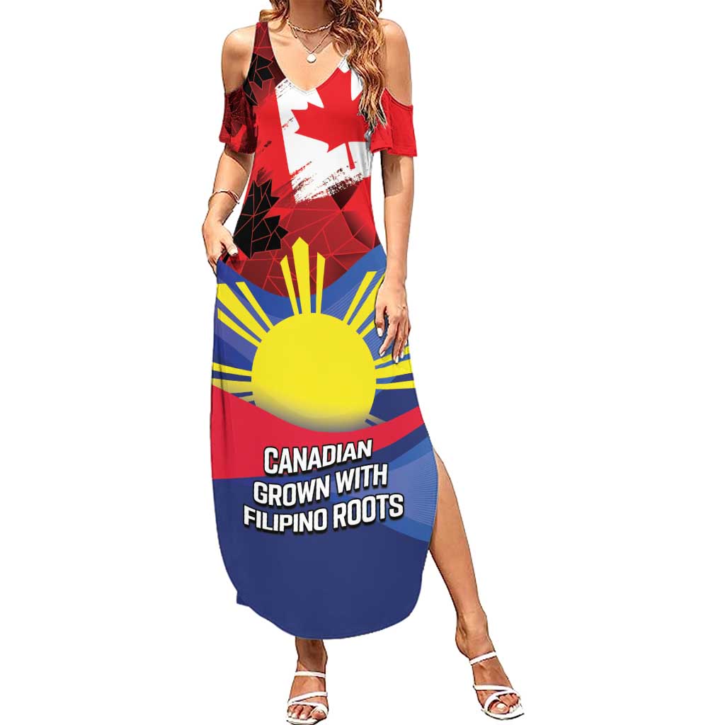 Personalized Canadian Grown With Filipino Roots Summer Maxi Dress