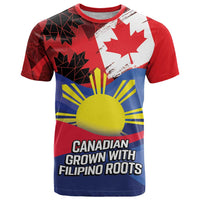 Personalized Canadian Grown With Filipino Roots T Shirt