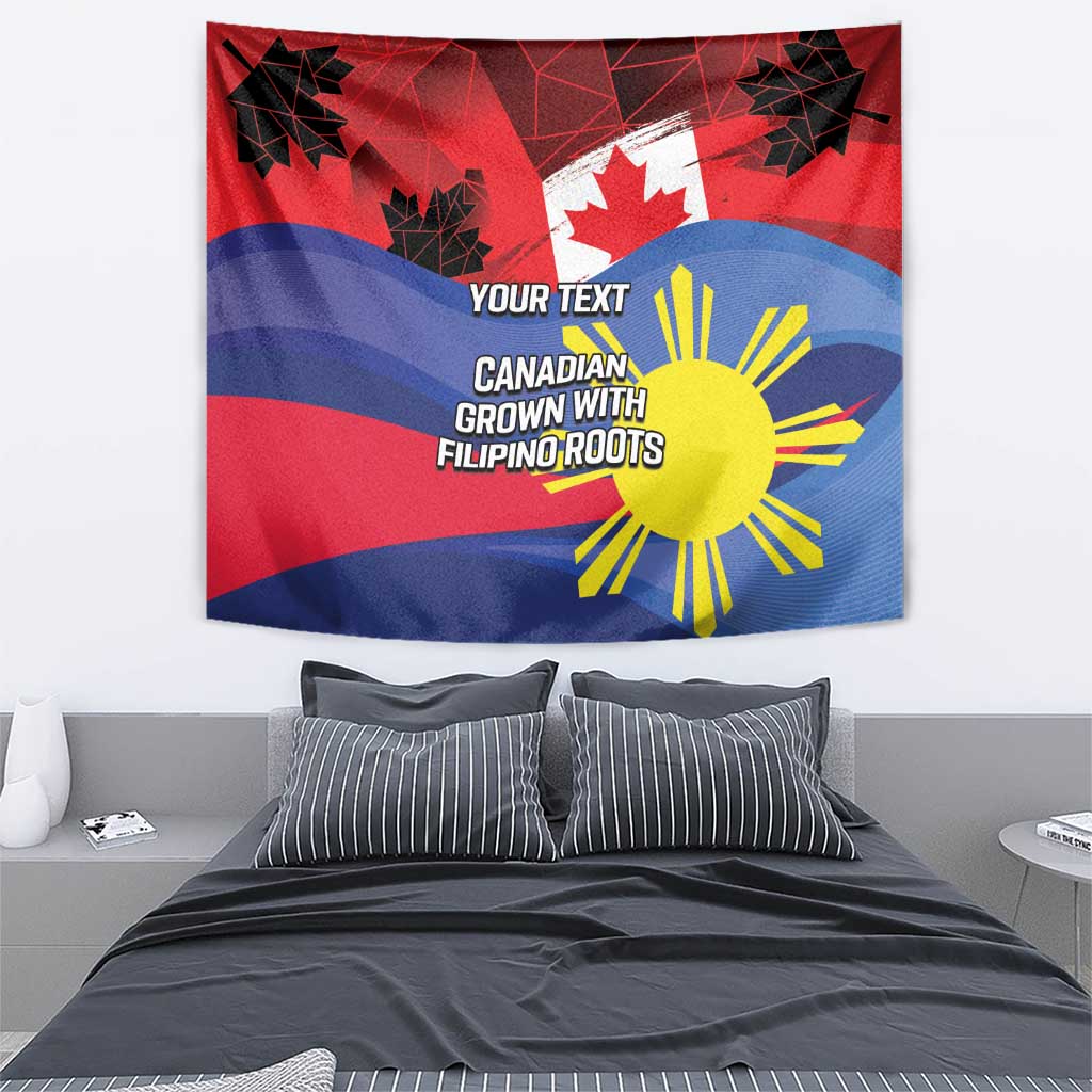 Personalized Canadian Grown With Filipino Roots Tapestry