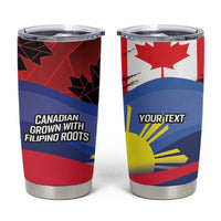 Personalized Canadian Grown With Filipino Roots Tumbler Cup