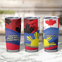 Personalized Canadian Grown With Filipino Roots Tumbler Cup
