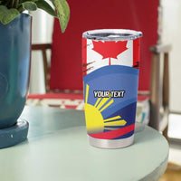 Personalized Canadian Grown With Filipino Roots Tumbler Cup