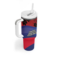 Personalized Canadian Grown With Filipino Roots Tumbler With Handle