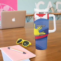 Personalized Canadian Grown With Filipino Roots Tumbler With Handle