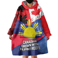 Personalized Canadian Grown With Filipino Roots Wearable Blanket Hoodie