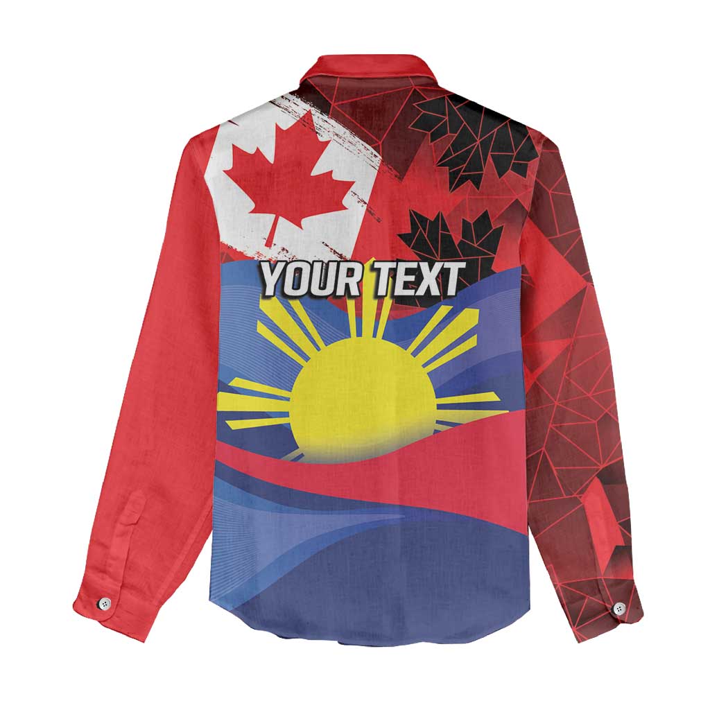 Personalized Canadian Grown With Filipino Roots Women Casual Shirt