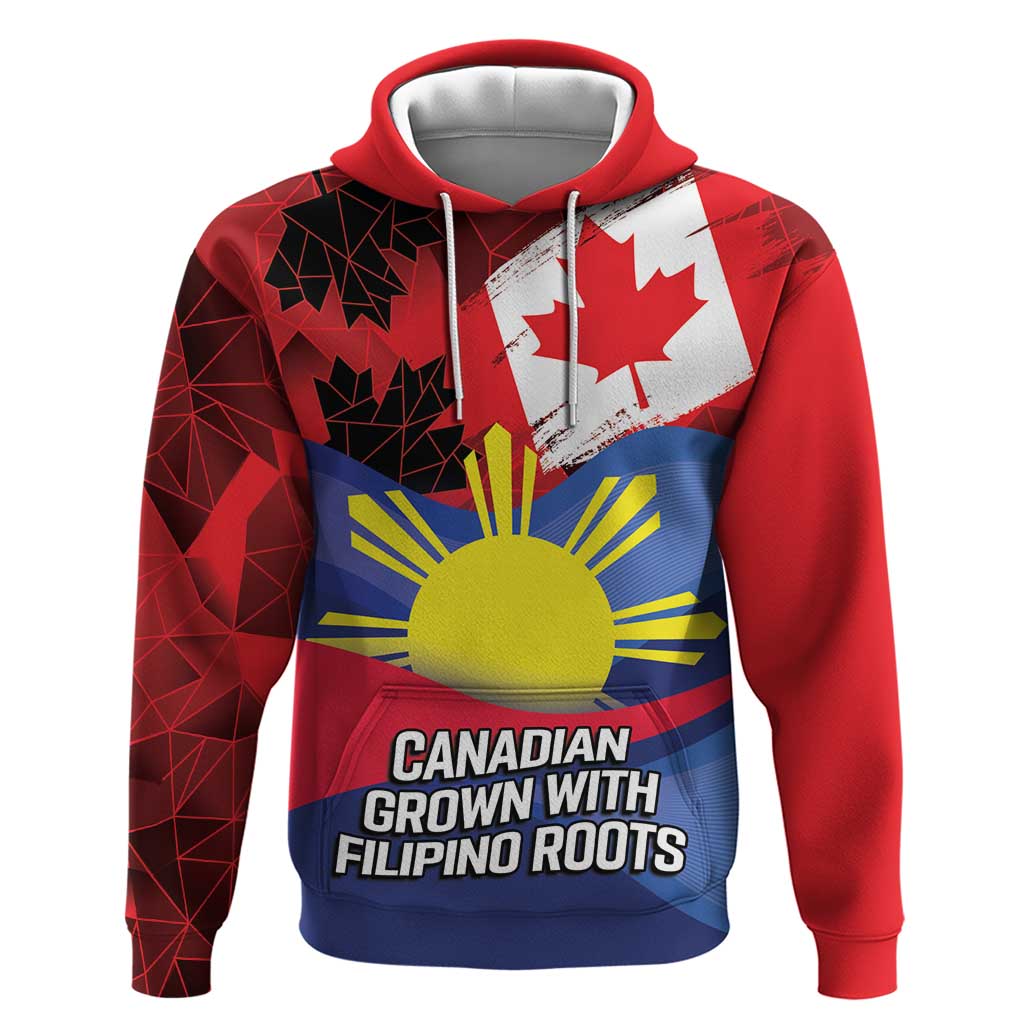 Personalized Canadian Grown With Filipino Roots Zip Hoodie