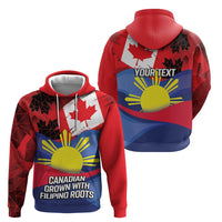 Personalized Canadian Grown With Filipino Roots Zip Hoodie