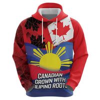 Personalized Canadian Grown With Filipino Roots Zip Hoodie