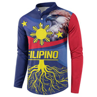 Personalized Filipino Roots Philippines Heritage Button Sweatshirt