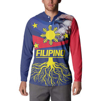 Personalized Filipino Roots Philippines Heritage Button Sweatshirt