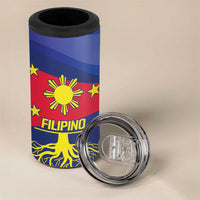 Personalized Filipino Roots Philippines Heritage 4 in 1 Can Cooler Tumbler