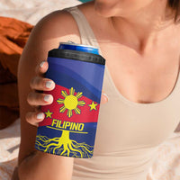 Personalized Filipino Roots Philippines Heritage 4 in 1 Can Cooler Tumbler