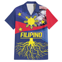 Personalized Filipino Roots Philippines Heritage Family Matching Off The Shoulder Long Sleeve Dress and Hawaiian Shirt