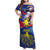 Personalized Filipino Roots Philippines Heritage Family Matching Off Shoulder Maxi Dress and Hawaiian Shirt
