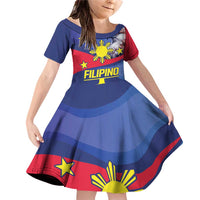 Personalized Filipino Roots Philippines Heritage Family Matching Off Shoulder Short Dress and Hawaiian Shirt