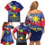 Personalized Filipino Roots Philippines Heritage Family Matching Off Shoulder Short Dress and Hawaiian Shirt