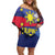 Personalized Filipino Roots Philippines Heritage Family Matching Off Shoulder Short Dress and Hawaiian Shirt