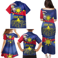 Personalized Filipino Roots Philippines Heritage Family Matching Puletasi and Hawaiian Shirt