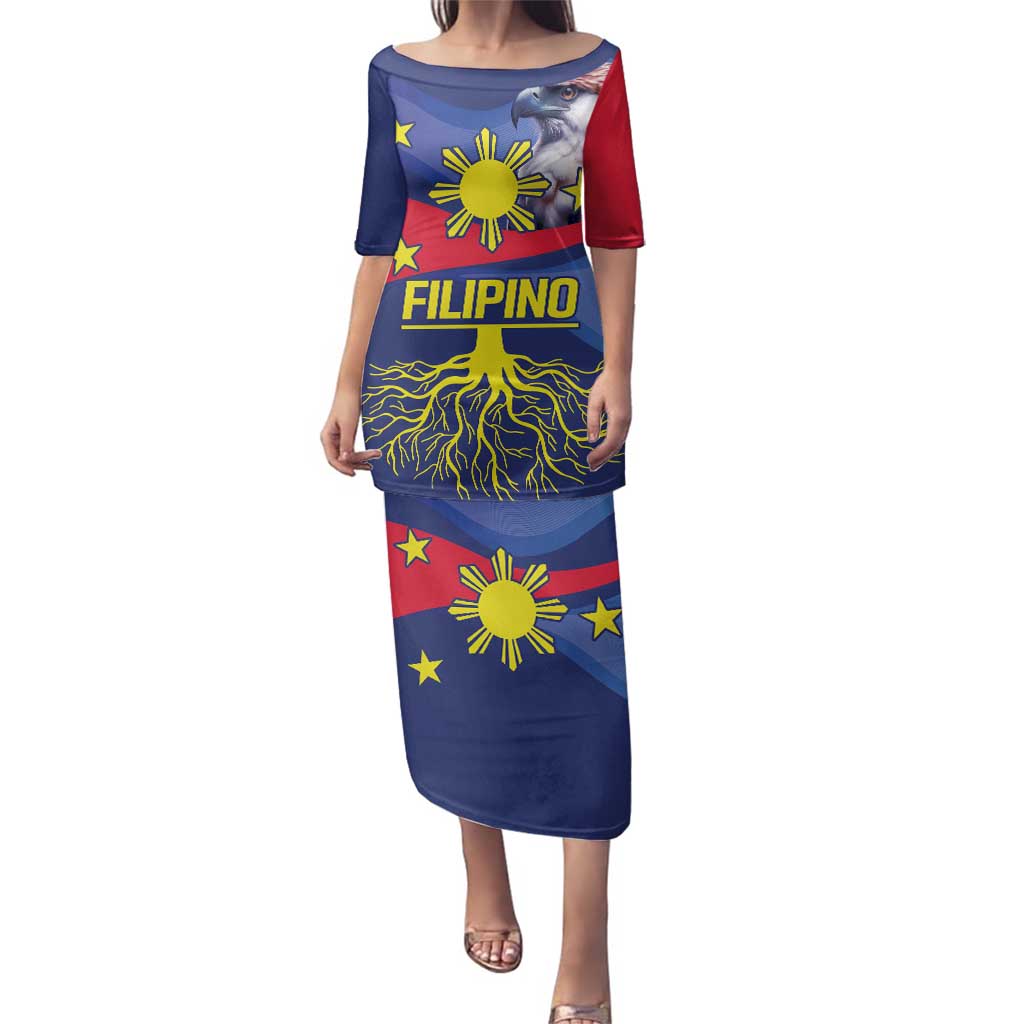 Personalized Filipino Roots Philippines Heritage Family Matching Puletasi and Hawaiian Shirt