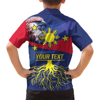 Personalized Filipino Roots Philippines Heritage Family Matching Short Sleeve Bodycon Dress and Hawaiian Shirt