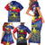 Personalized Filipino Roots Philippines Heritage Family Matching Short Sleeve Bodycon Dress and Hawaiian Shirt