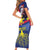 Personalized Filipino Roots Philippines Heritage Family Matching Short Sleeve Bodycon Dress and Hawaiian Shirt