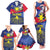 Personalized Filipino Roots Philippines Heritage Family Matching Tank Maxi Dress and Hawaiian Shirt