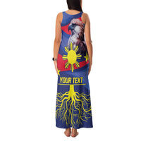 Personalized Filipino Roots Philippines Heritage Family Matching Tank Maxi Dress and Hawaiian Shirt