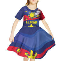 Personalized Filipino Roots Philippines Heritage Kid Short Sleeve Dress