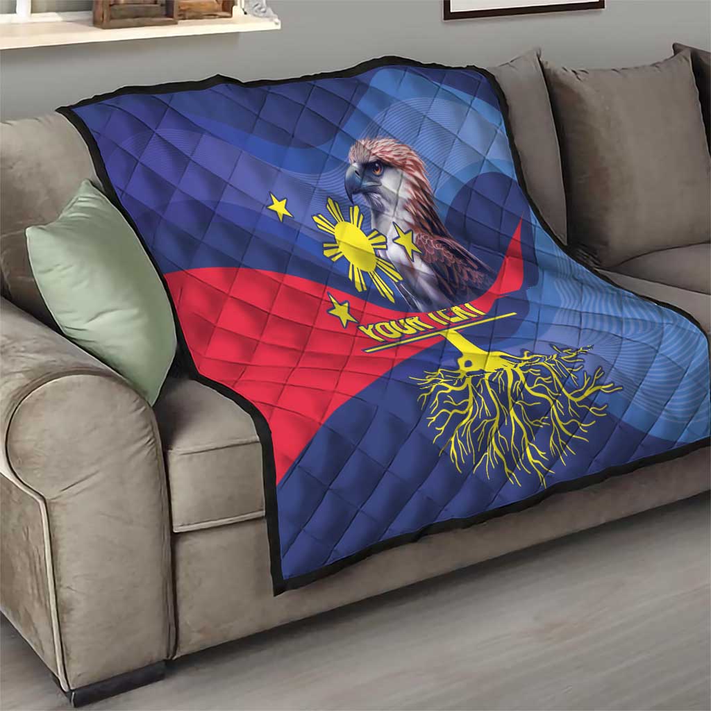 Personalized Filipino Roots Philippines Heritage Quilt