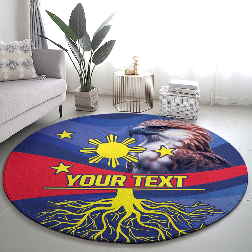 Personalized Filipino Roots Philippines Heritage Round Carpet