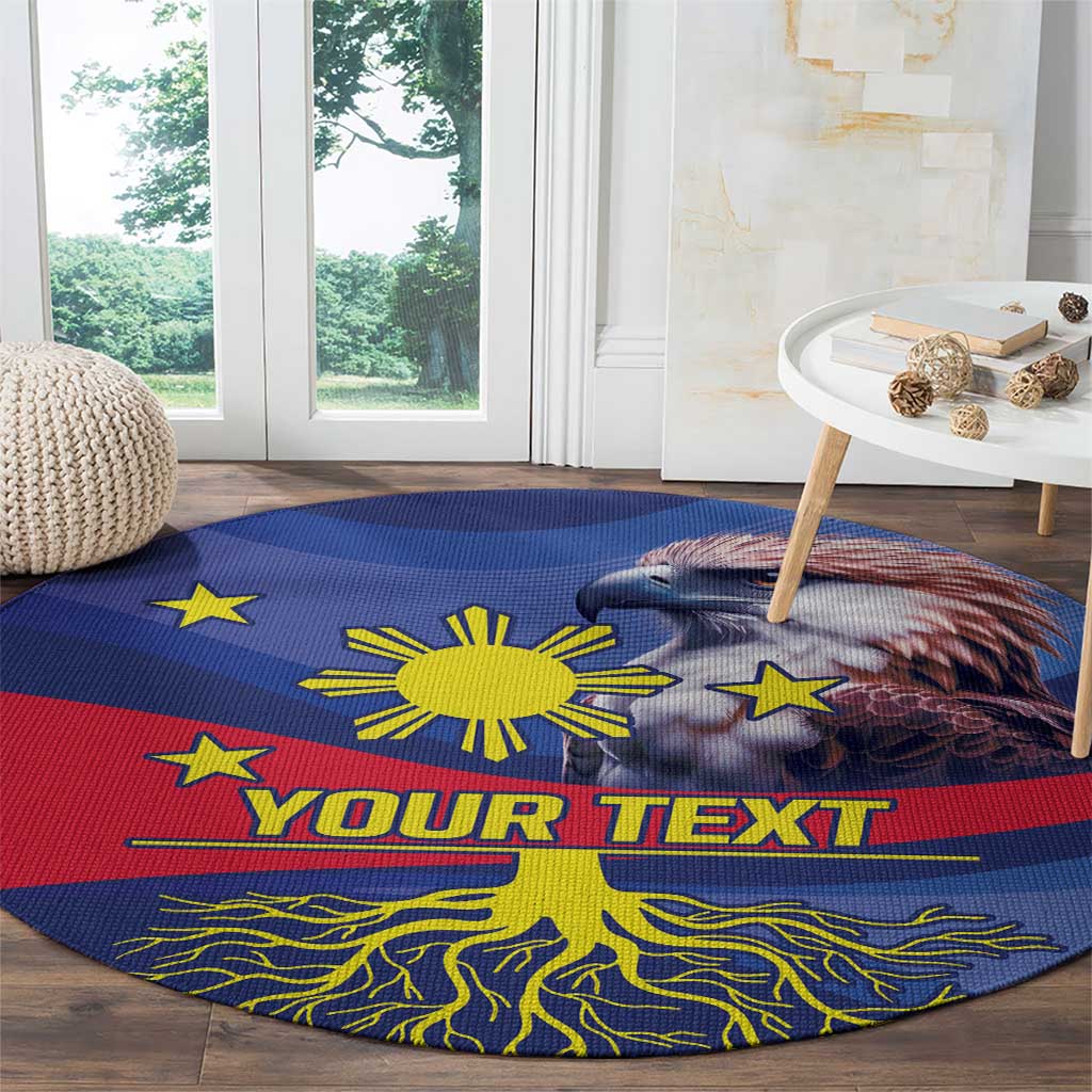 Personalized Filipino Roots Philippines Heritage Round Carpet
