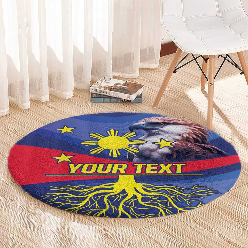 Personalized Filipino Roots Philippines Heritage Round Carpet