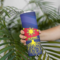 Personalized Filipino Roots Philippines Heritage Skinny Tumbler