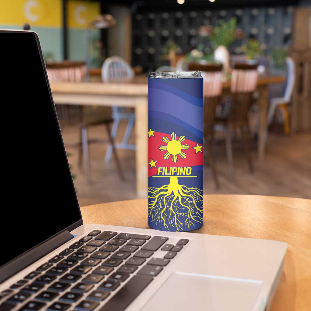 Personalized Filipino Roots Philippines Heritage Skinny Tumbler