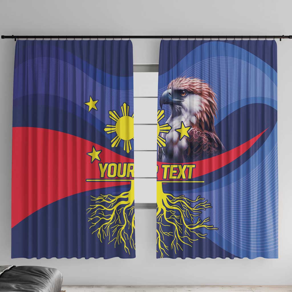 Personalized Filipino Roots Philippines Heritage Window Curtain