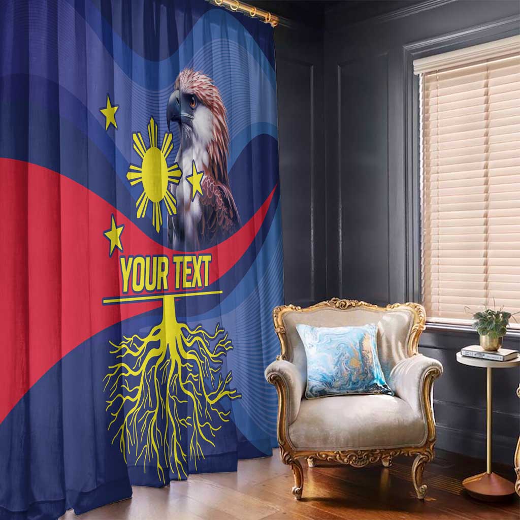 Personalized Filipino Roots Philippines Heritage Window Curtain