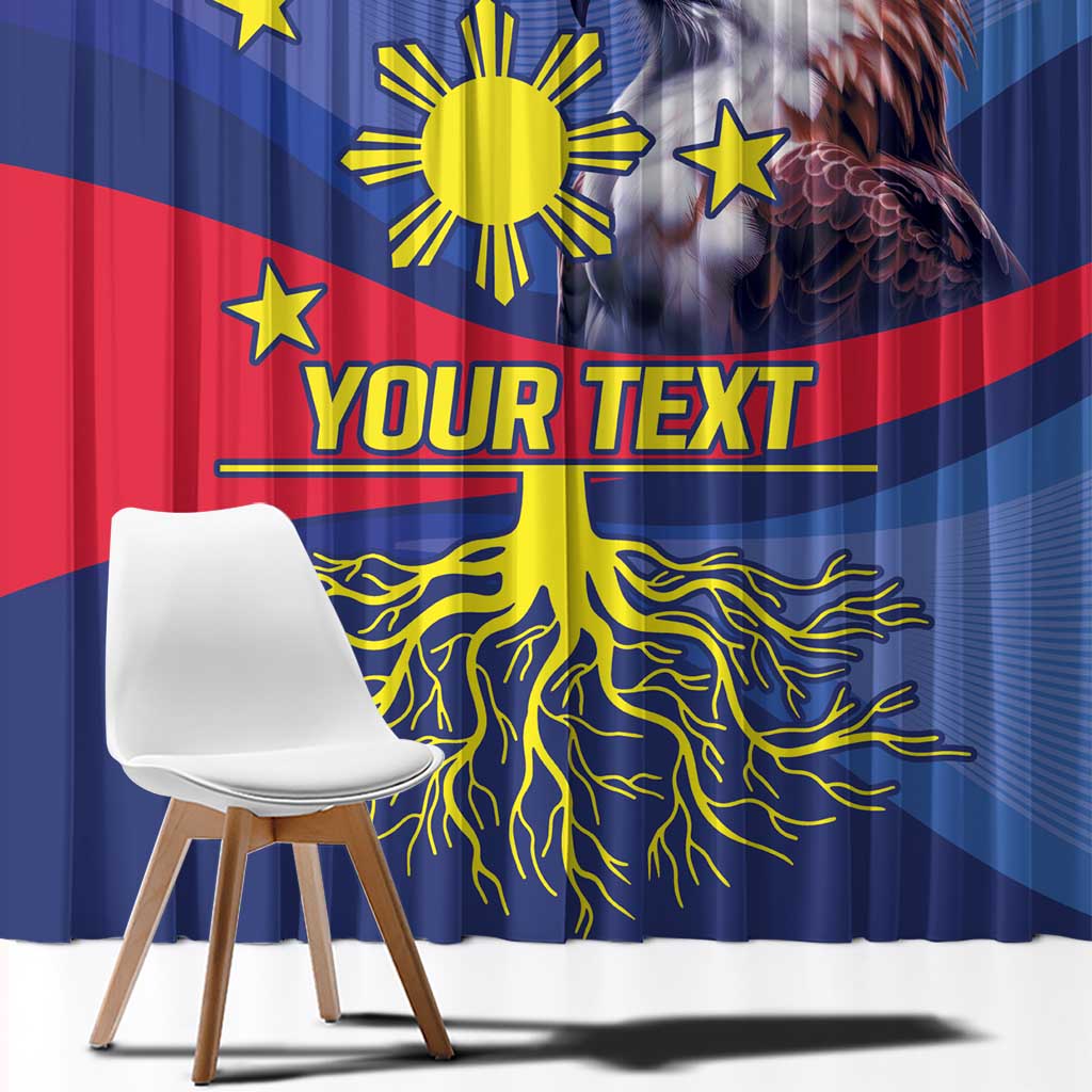 Personalized Filipino Roots Philippines Heritage Window Curtain