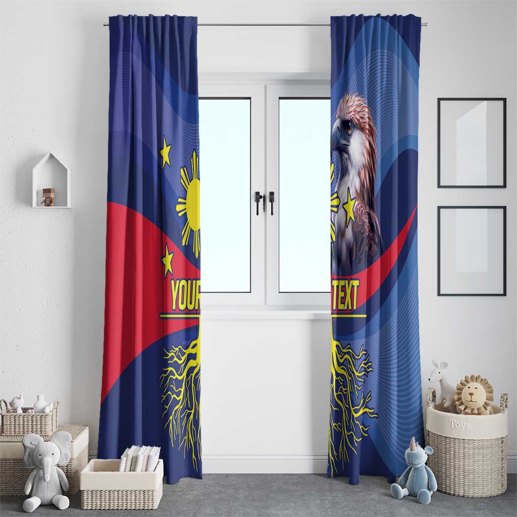 Personalized Filipino Roots Philippines Heritage Window Curtain