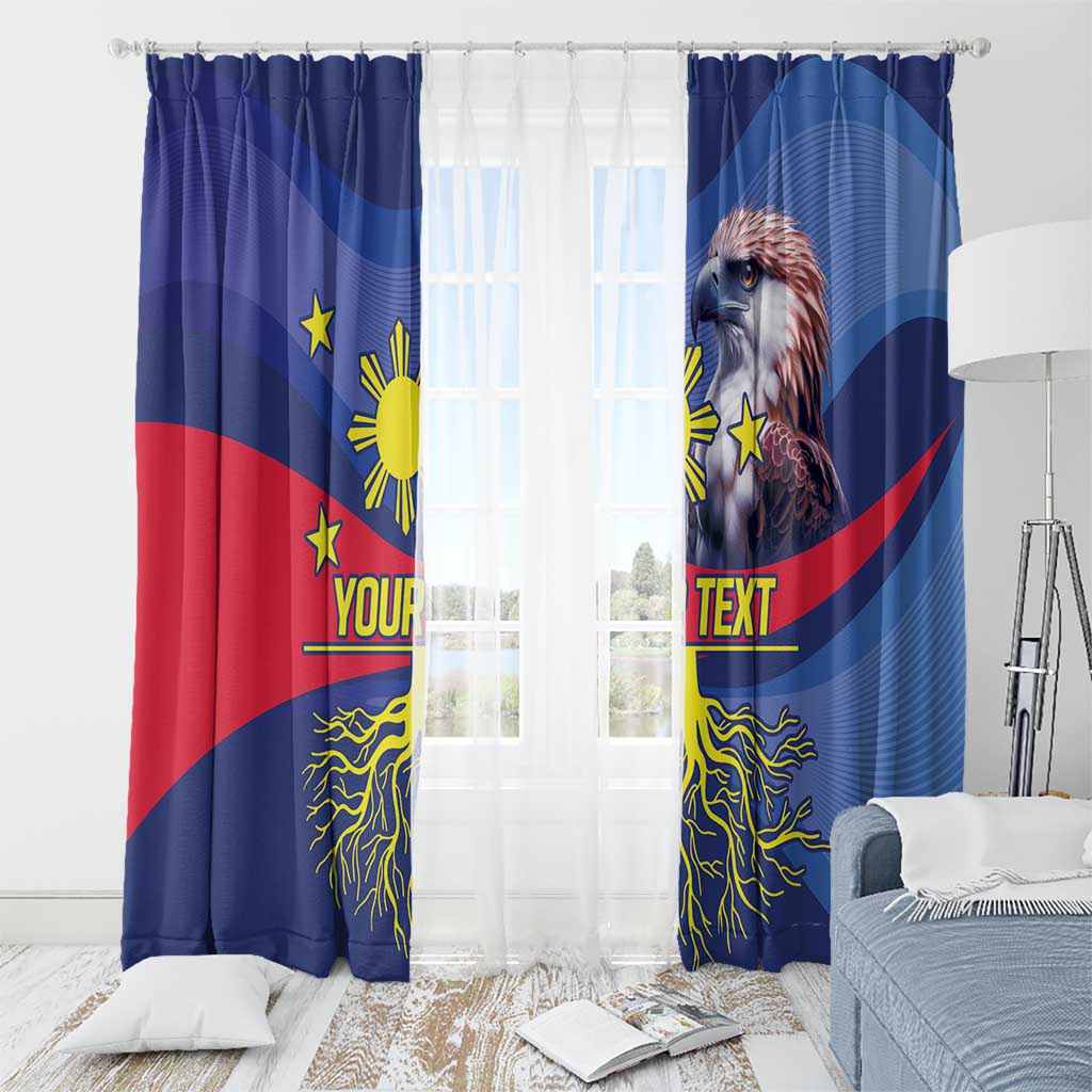 Personalized Filipino Roots Philippines Heritage Window Curtain